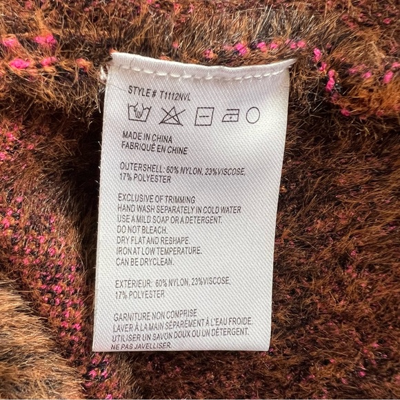 Anthropologie NVLT Double Breasted Plaid Coatigan NWOT - Picture 5 of 6